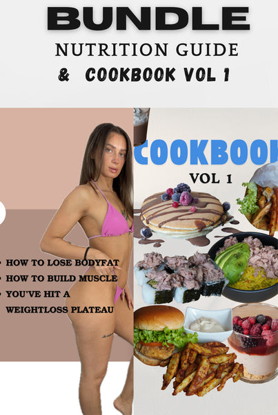 BUNDLE 1 – Nutrition Guide & 100+ Meals including  12 weeks of Training (PDF)