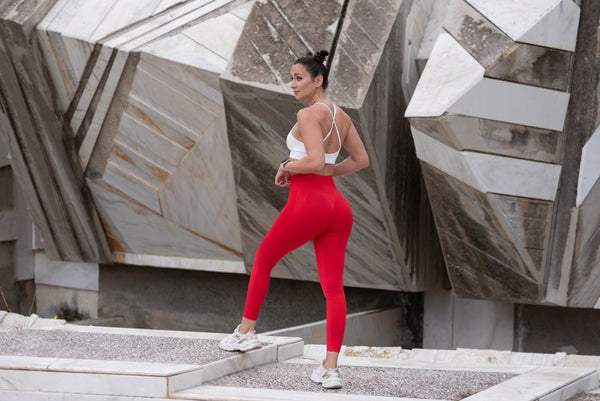 SEAMLESS BOOTY LEGGING-HOT RED